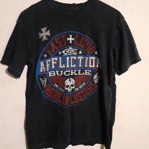 Affliction 2014 Men's Fast and Loud American Customs SS T Shirt in Size M